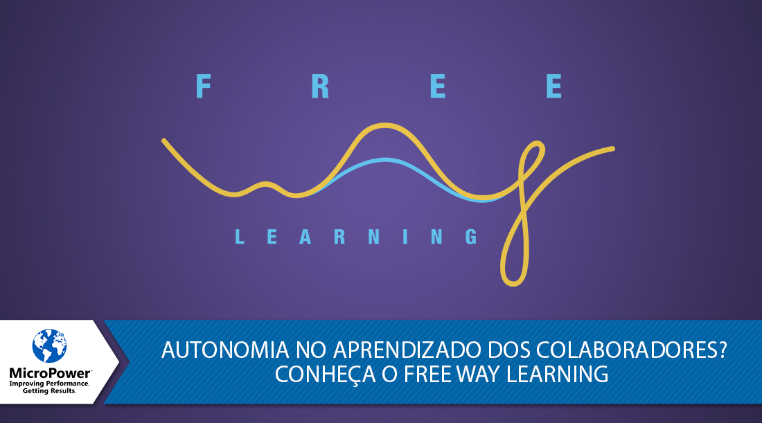 Fundo roxo e no centro a escrita: Free Way Learning